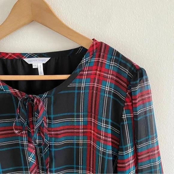 Draper James Rosanne Shift Dress in Georgia Plaid Sz XXL - Picture 4 of 11